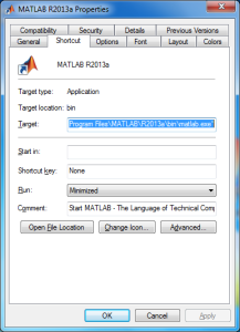matlab shortcut